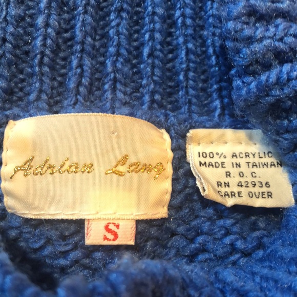 Adrian Lang Blue Small Sweater - Picture 4 of 4